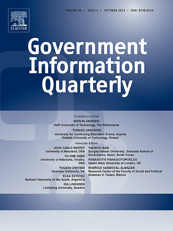 Go to journal home page - Government Information Quarterly